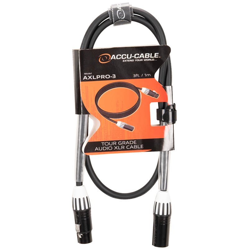 Accu-Cable AXLPRO-3 - Tour Grade Audio XLR Cable