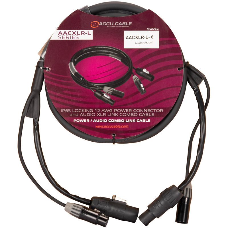Accu-Cable AACXLR-L-6 Power/Audio Combo Link Cable