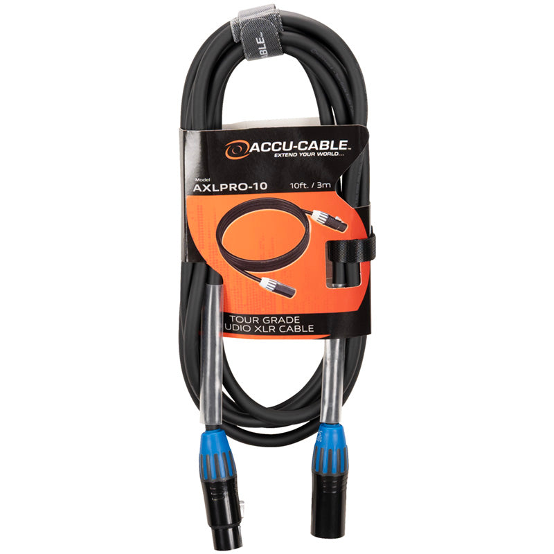 Accu-Cable AXLPRO-10 - Premium Tour-Grade Balanced XLR Cable