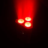 WEDGE BLAST Triangular LED Uplight Black 6-Pack with Case Package