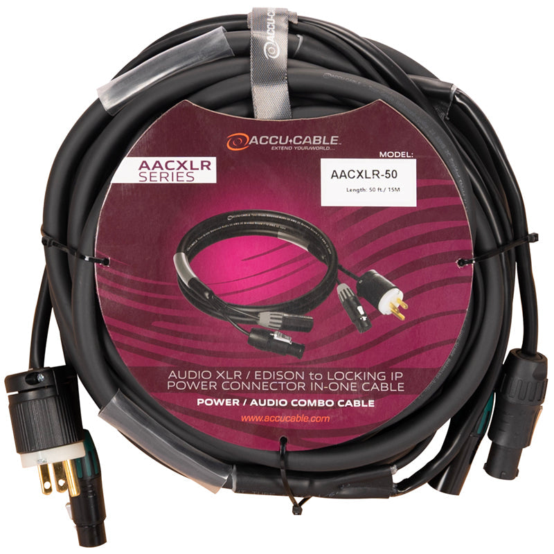 Accu-Cable AACXLR-50 Power/Audio Combo Cable