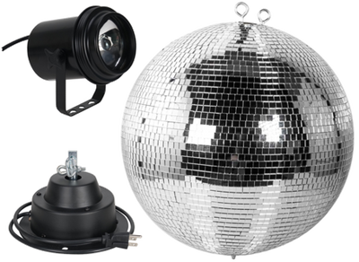 Eliminator  M600EL -  All-In-One Mirror Ball Kit - 16"