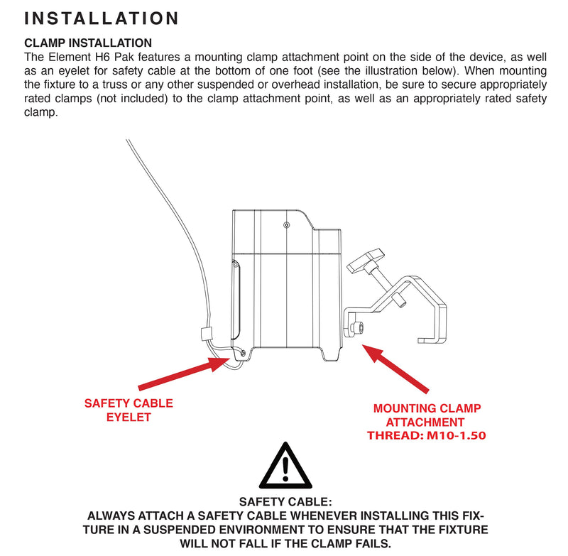 ADJ Lighting Element H6 Pak