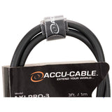 Accu-Cable AXLPRO-3 - Tour Grade Audio XLR Cable