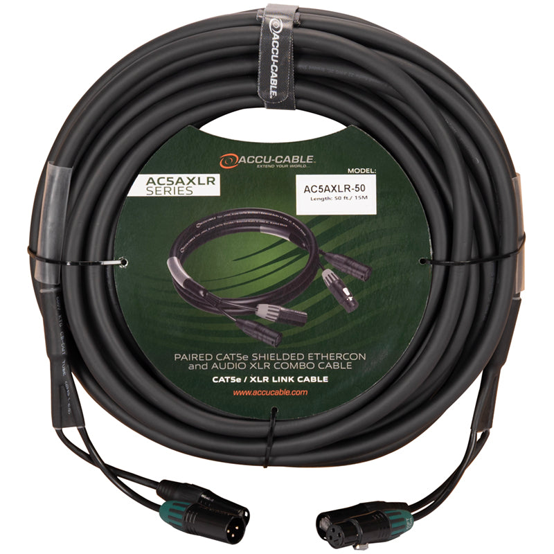 Accu-Cable AC5AXLR-50 - Professional Combo Link Cable