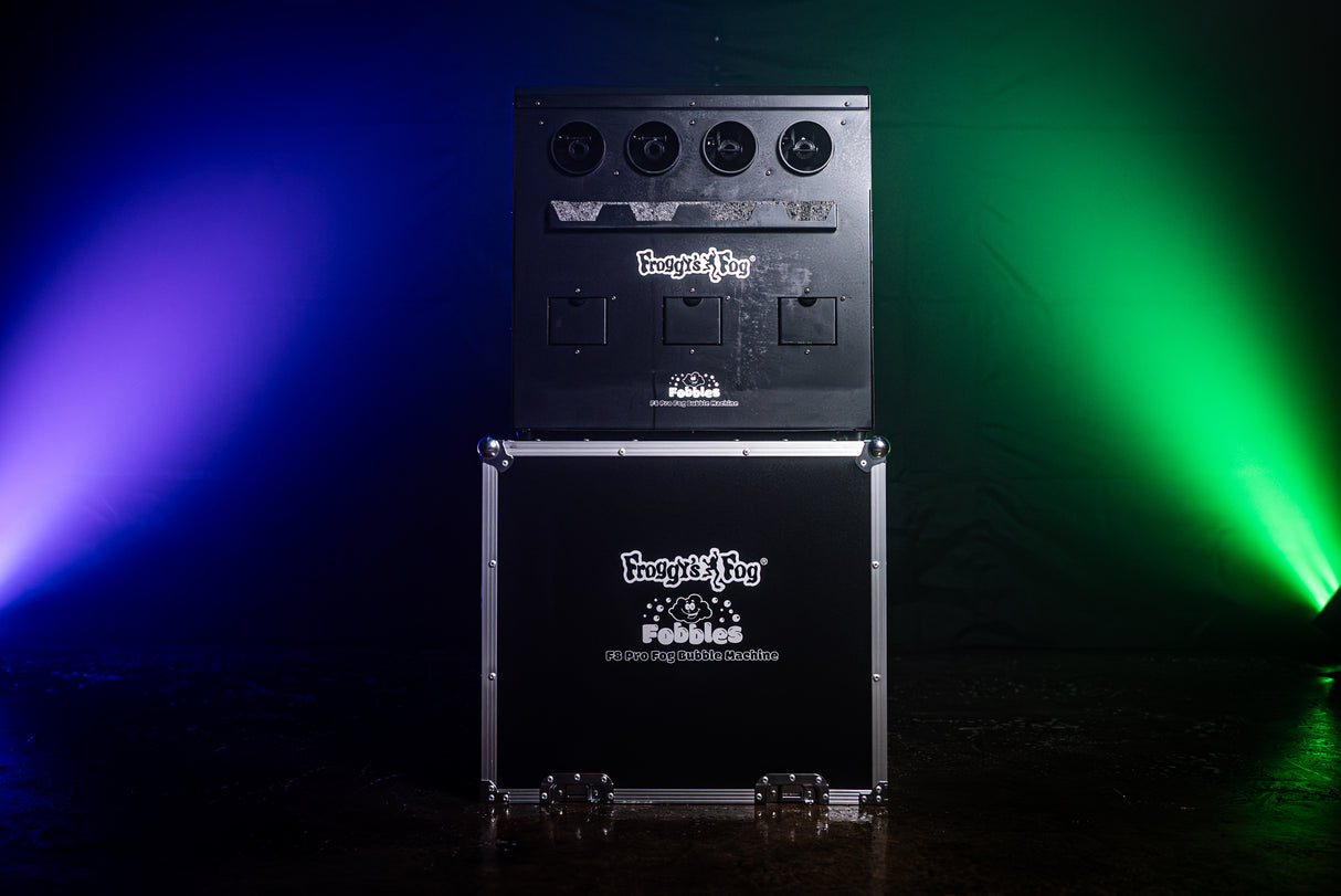 Fobbles F8 Pro - Professional Bubble Fogger - DMX - 4 Machines in 1 (Fog, Haze, Bubbles, Fog Bubbles)