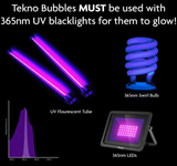 Tekno Bubbles - GOLD UV Blacklight Reactive
