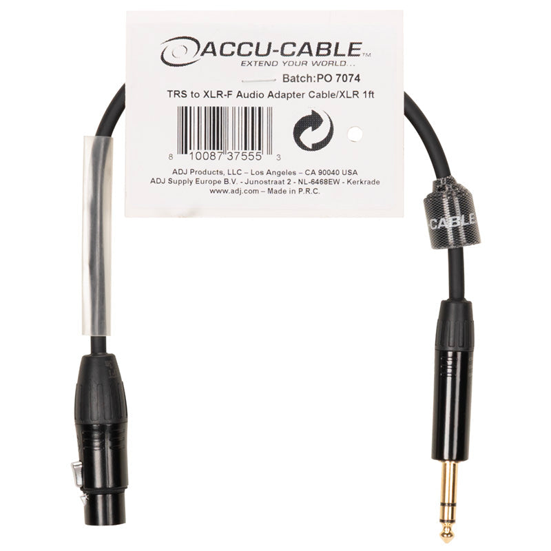 Accu-Cable ADPQXL-F - High-Quality Professional Audio Adapter Cable