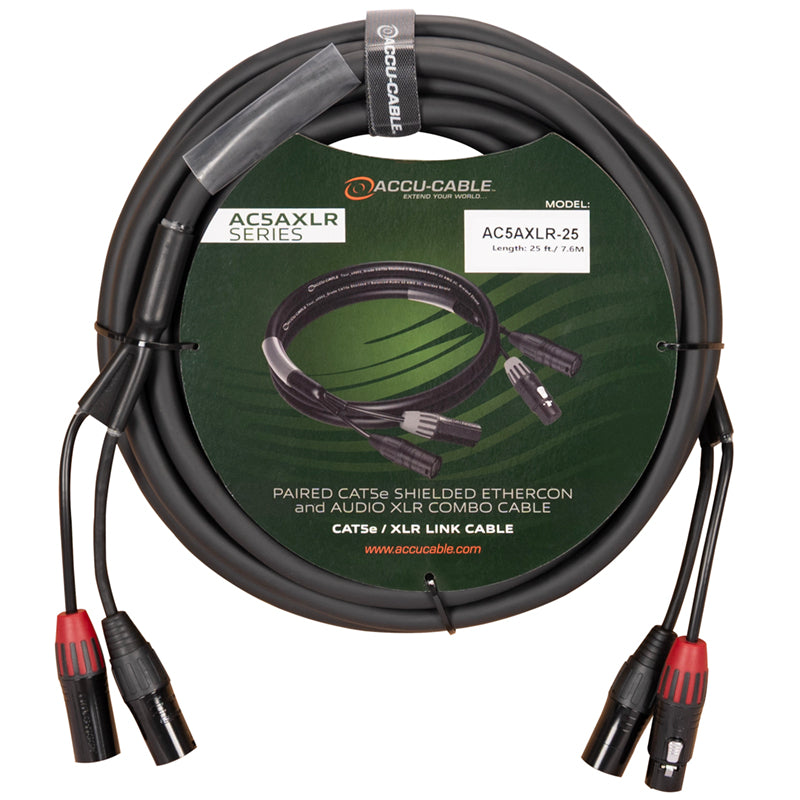 Accu-Cable AC5AXLR-25 - CAT5e/XLR Link Cable