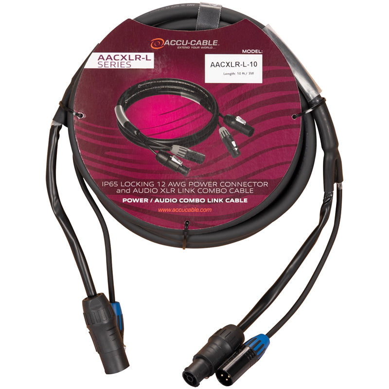 Accu-Cable AACXLR-L-10 Power/Audio Combo Link Cable