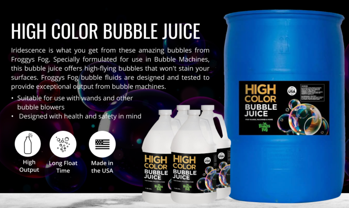 Froggy's Fog - HIGH COLOR Bubble Juice